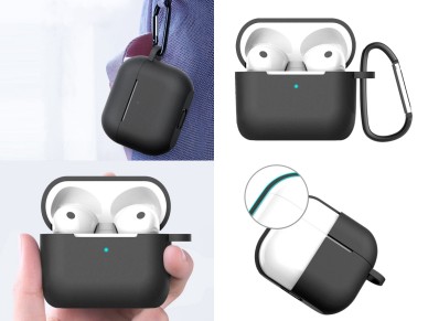 Techancy KC2114 silicone earphone case, compatible with 3rd generation AirPods, blue. Techancy KC2114 silicone earphone case, compatible with 3rd generation AirPods, blue.
