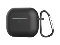 Techancy KC2114 Silicone Protective Earphone Case, Compatible with 3rd Generation AirPods, Black