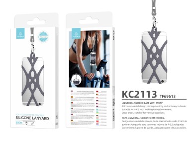 Correio universal de silicone para telemóvel Techancy 80 cm, KC2113, compatível com todos os modelos Correio universal de silicone para telemóvel Techancy 80 cm, KC2113, compatível com todos os modelos