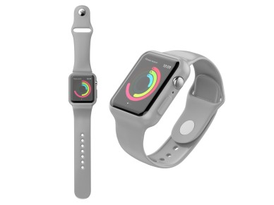 Correa de reloj Techancy KC2112 totalmente adhesiva, compatible con Apple Watch de 42-44 mm, gris Correa de reloj Techancy KC2112 totalmente adhesiva, compatible con Apple Watch de 42-44 mm, gris