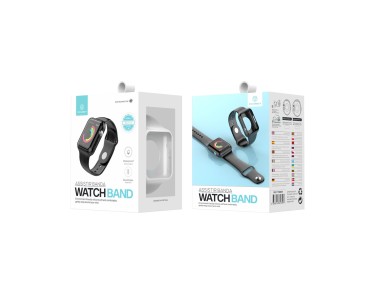 Techancy KC2112 Fully Adhesive Watch Band, Compatible with Apple Watch 42-44 mm, White Techancy KC2112 Fully Adhesive Watch Band, Compatible with Apple Watch 42-44 mm, White