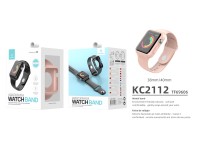 Pulseira para relógio totalmente adesiva Techancy, KC2112, compatível com Apple Watch 38-40 mm, rosa Pulseira para relógio totalmente adesiva Techancy, KC2112, compatível com Apple Watch 38-40 mm, rosa