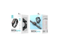 Fully adhesive watch band for Techancy watch, KC2112, compatible with Apple Watch 38-40 mm, Black Fully adhesive watch band for Techancy watch, KC2112, compatible with Apple Watch 38-40 mm, Black