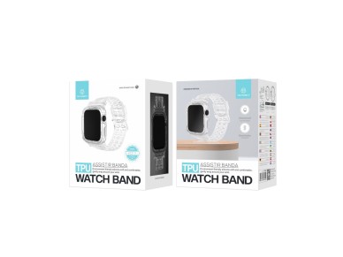 Correa de silicona Techancy KC2111 para Apple Watch de 42-44 mm, color negro