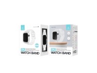 Pulseira de silicone Techancy, KC2111, compatível com Apple Watch 38-40 mm, cor transparente Pulseira de silicone Techancy, KC2111, compatível com Apple Watch 38-40 mm, cor transparente