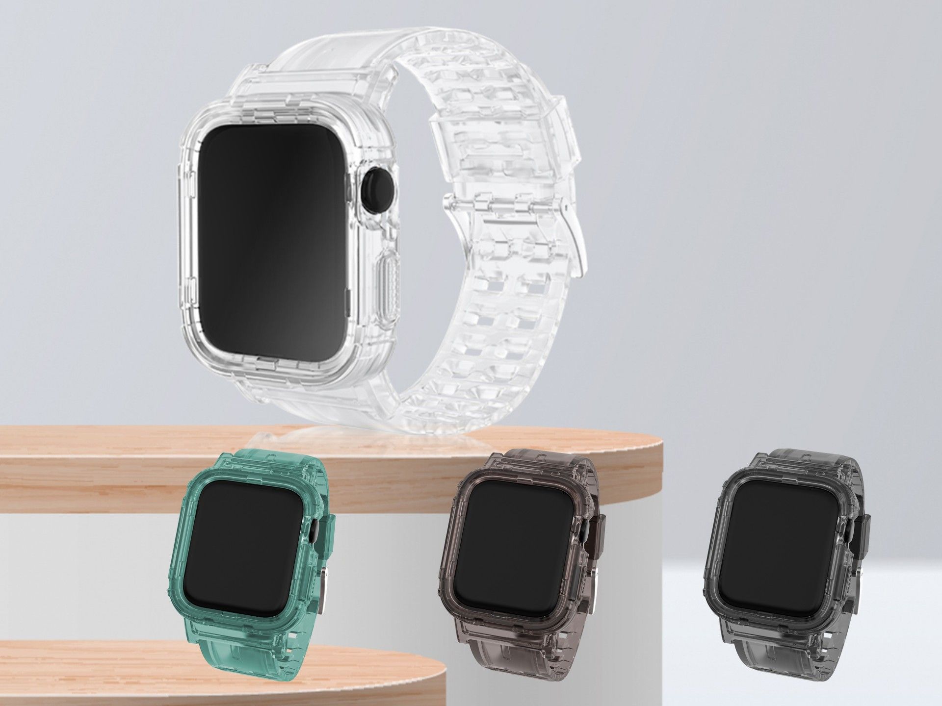 Correa de silicona Techancy KC2111 para Apple Watch de 38-40 mm, color negro