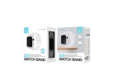 Pulseira de silicone para rel�gio Techancy, KC2111, compat�vel com Apple Watch 38-40 mm, Preto