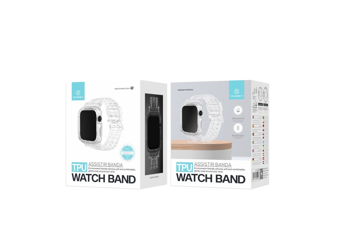 Correa de silicona Techancy KC2111 para Apple Watch de 38-40 mm, color negro
