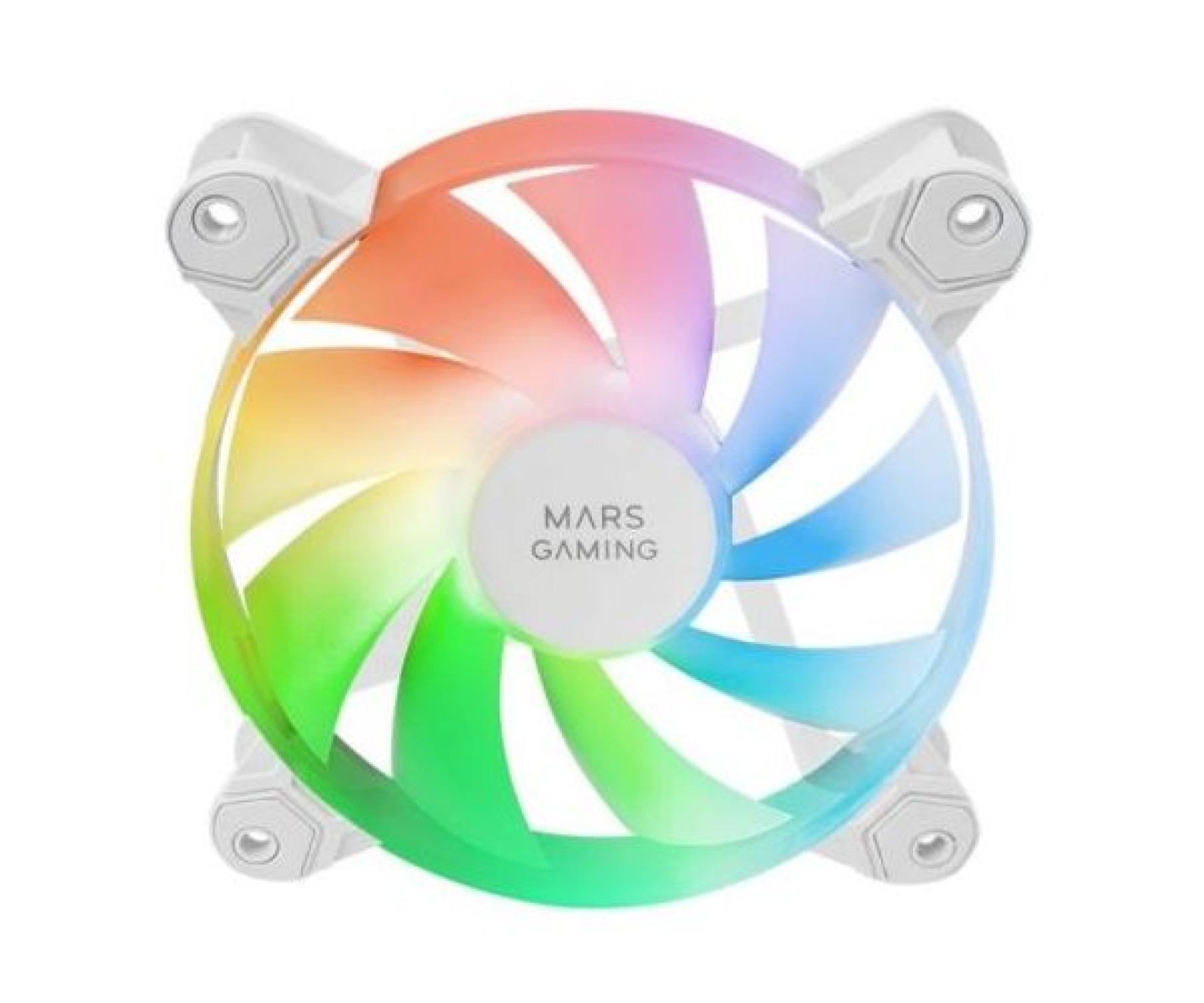 Pacote com 3 ventoinhas Mars Gaming MF-4A/ 12cm/ ARGB/ Brancas