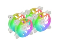 Pacote com 3 ventoinhas Mars Gaming MF-4A/ 12cm/ ARGB/ Brancas