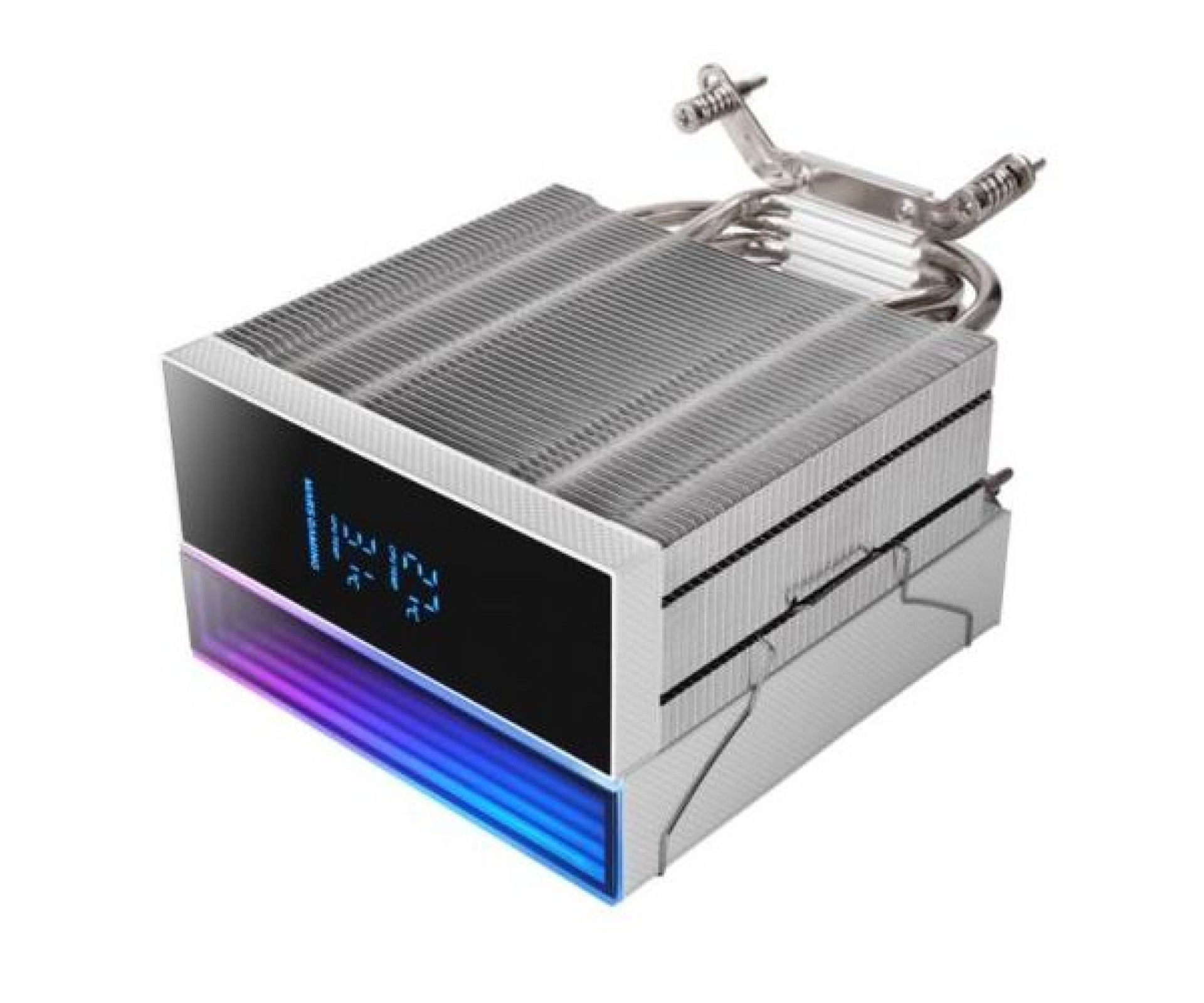 Mars Gaming MCPU-LCD Fan with Heatsink / 12cm / White