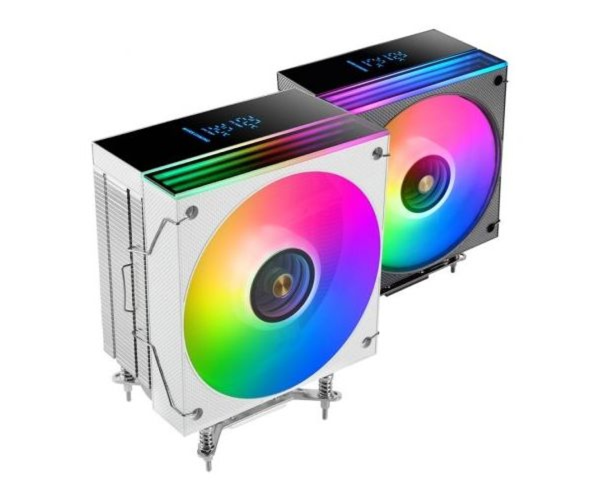 Mars Gaming MCPU-LCD Fan with Heatsink / 12cm / White
