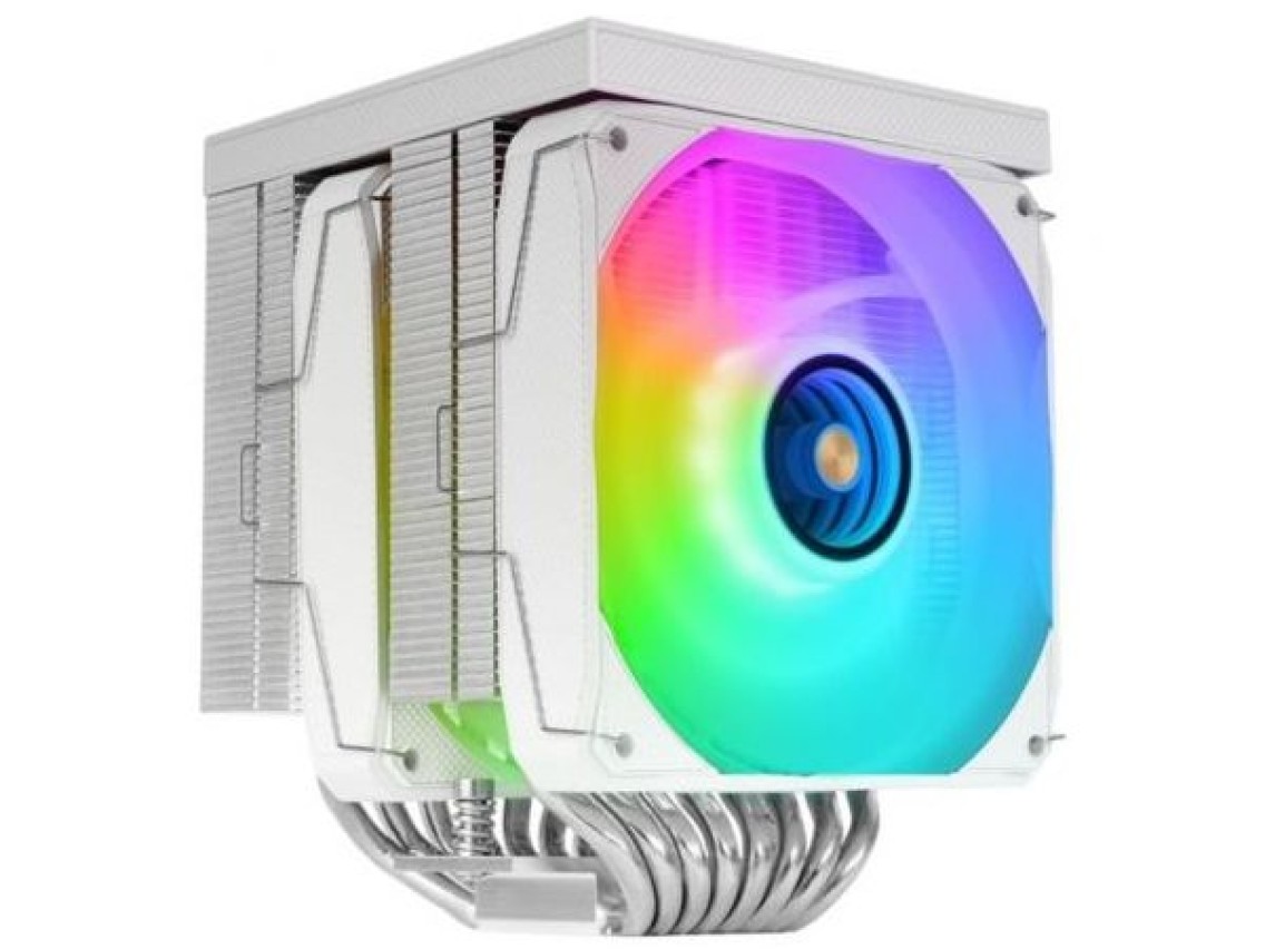 Ventoinha com dissipador de calor Mars Gaming MCPU-LCDPRO/ 12cm/ Branca