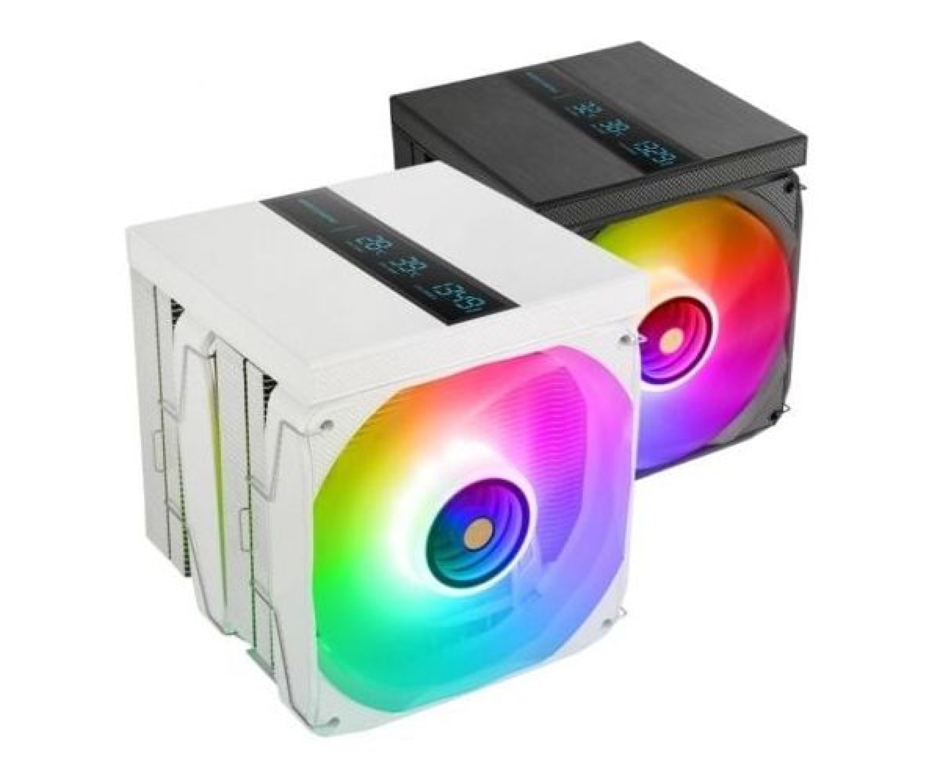 Ventoinha com dissipador de calor Mars Gaming MCPU-LCDPRO/ 12cm/ Branca