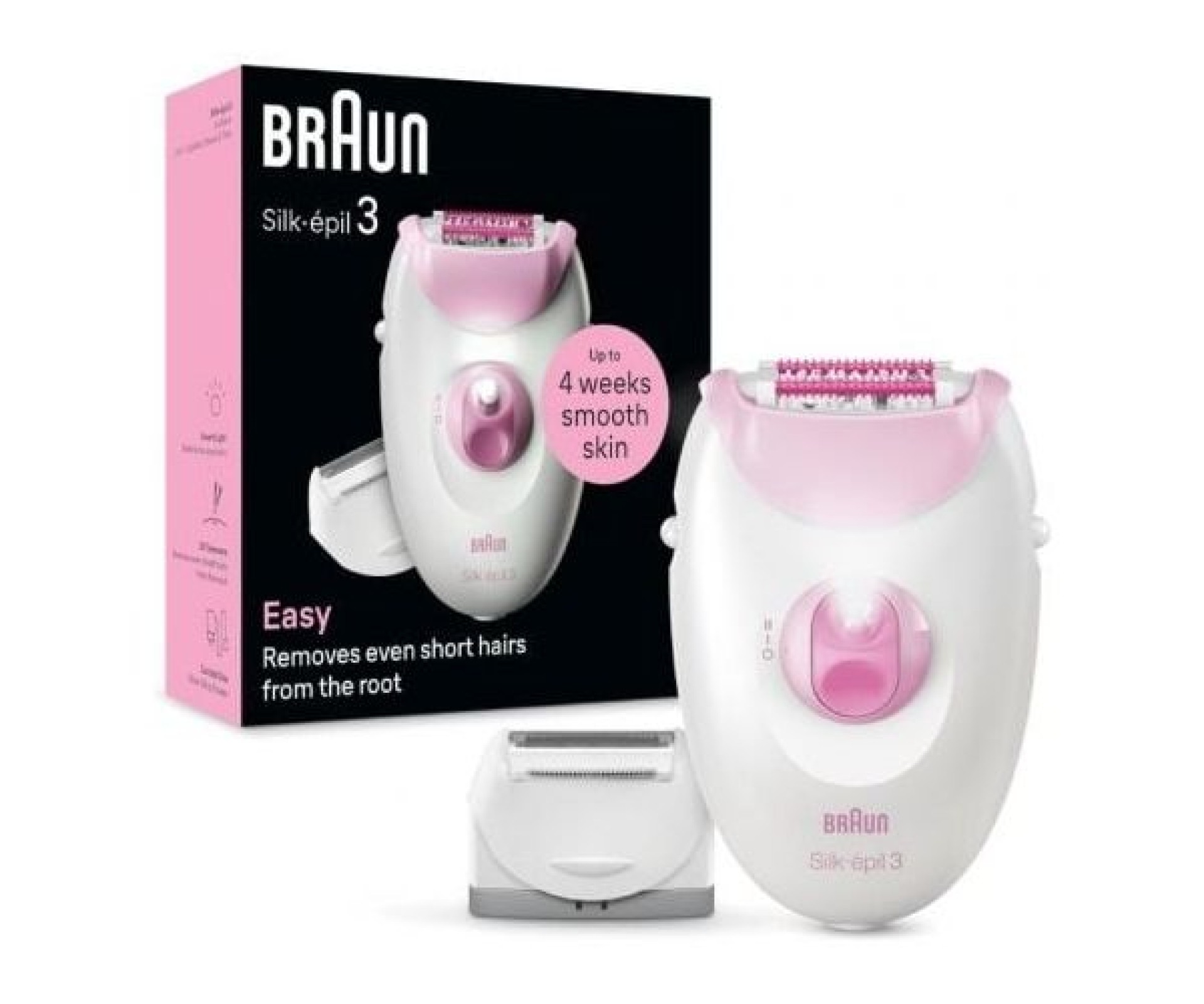 Depilador Braun Silk-épil Série 3 3-031 / Com fio / 3 acessórios