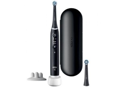 Braun Oral-B iO 6 Toothbrush / Includes 2 Replacement Brush Heads / Black