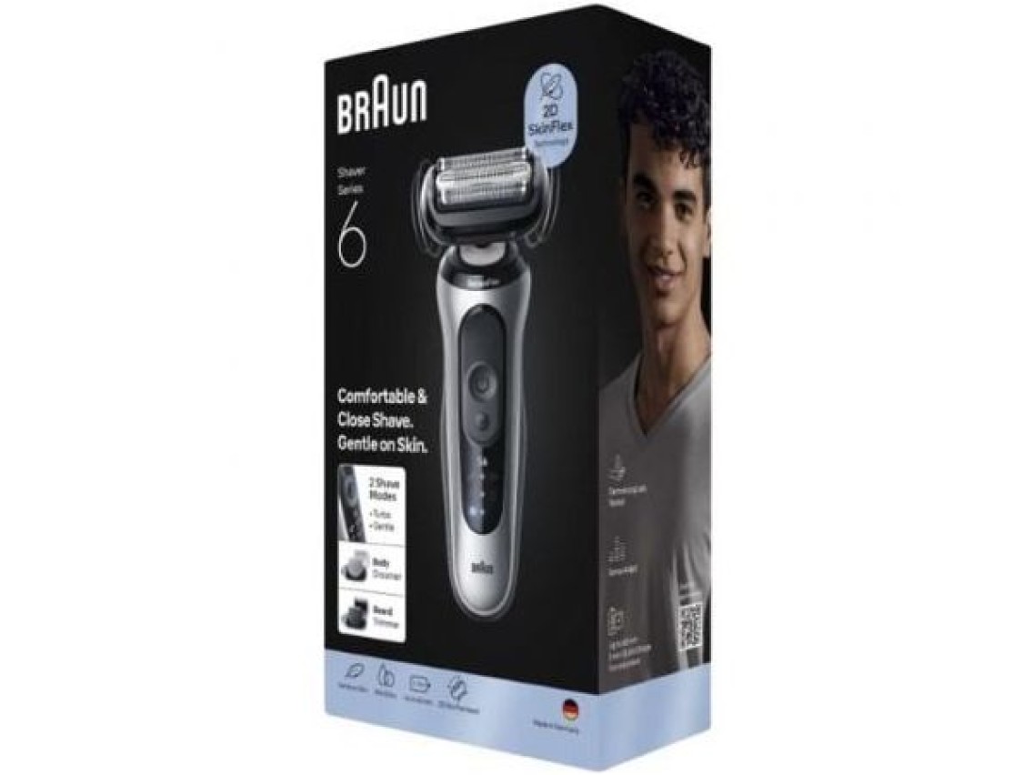 Braun Series 6 62-S1650S Shaver/ with Battery/ 2 Accessories
