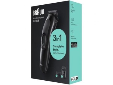 Braun All in One 3 in 1 Style Kit Series 3 Shaver / with battery / 2 Accessories