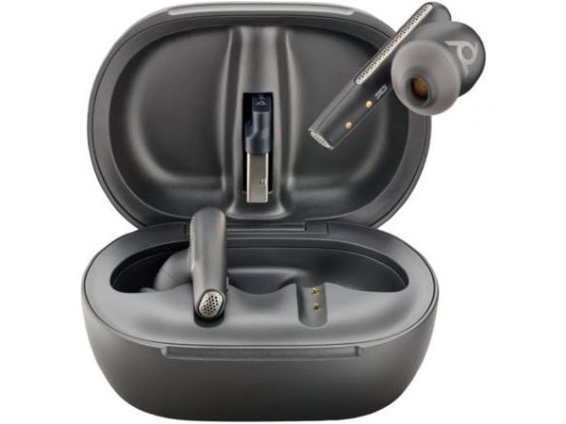 Auriculares Bluetooth Poly Voyager Free 60+ UC M con estuche de carga + Adaptador BT700/ Autonomía 1