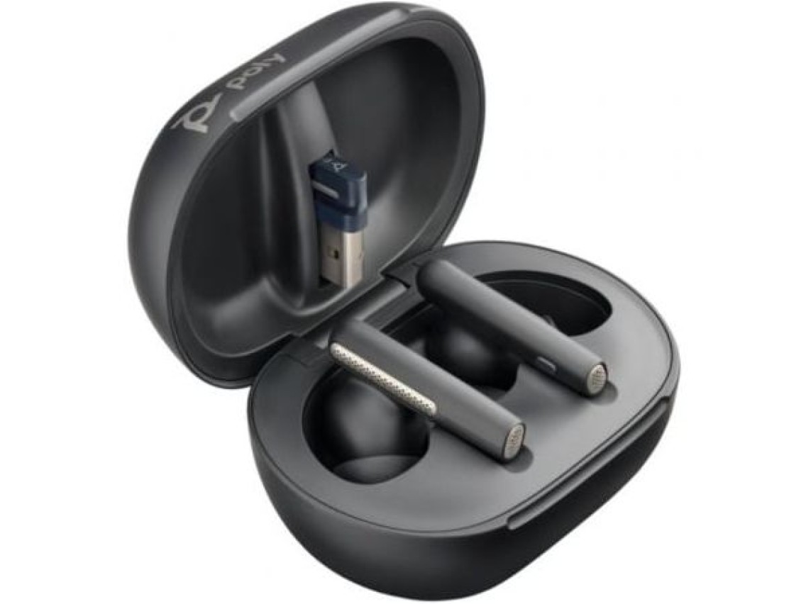 Auriculares Bluetooth Poly Voyager Free 60+ UC M con estuche de carga + Adaptador BT700/ Autonomía 1