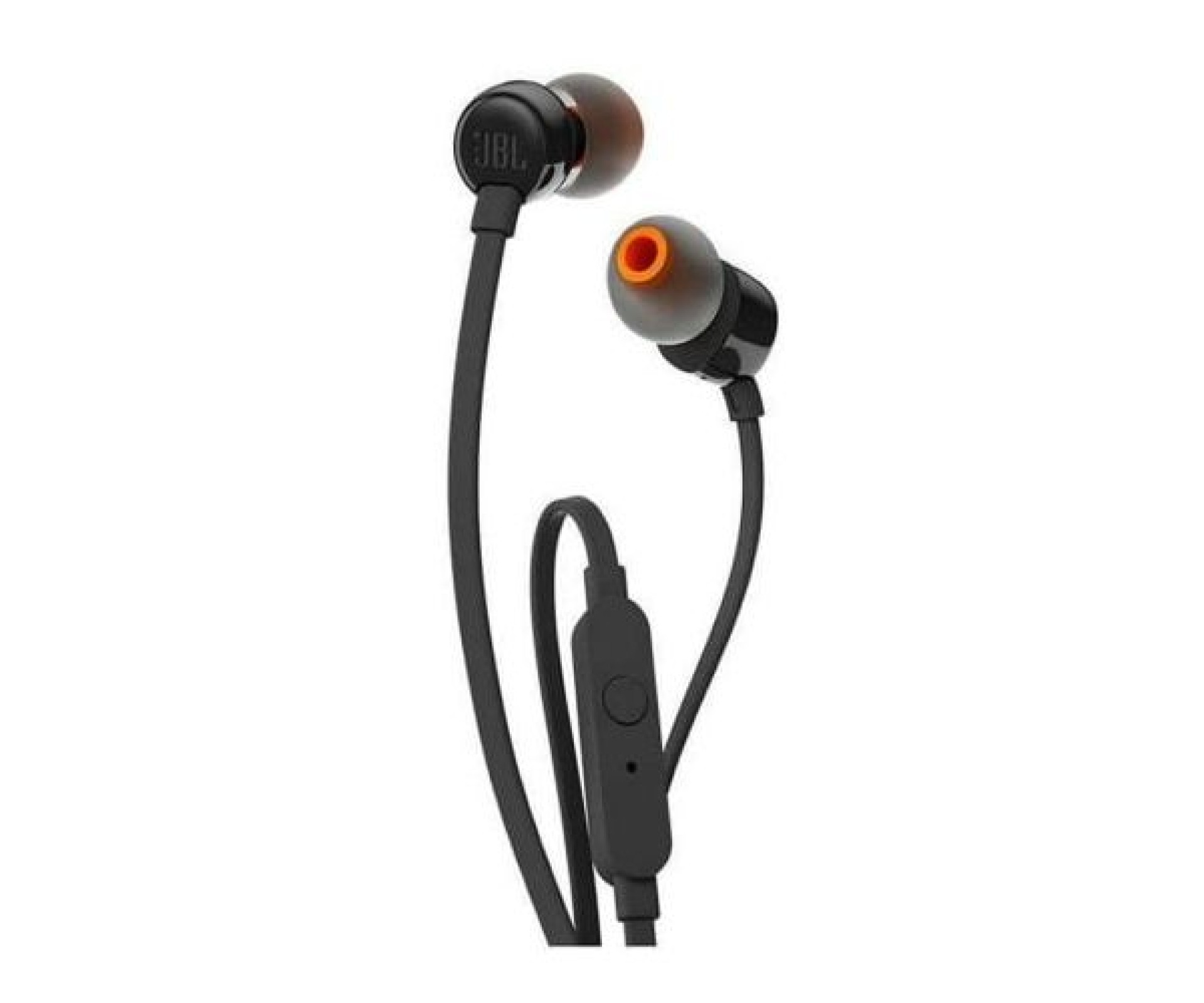 Fones de ouvido intra-auriculares JBL Tune 110 com microfone / Conector de 3,5 mm / Preto