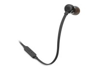 Fones de ouvido intra-auriculares JBL Tune 110 com microfone / Conector de 3,5 mm / Preto Fones de ouvido intra-auriculares JBL Tune 110 com microfone / Conector de 3,5 mm / Preto