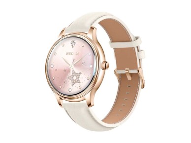 Relógio inteligente COLMI L28 (Dourado + pulseira de couro dourada) Relógio inteligente COLMI L28 (Dourado + pulseira de couro dourada)