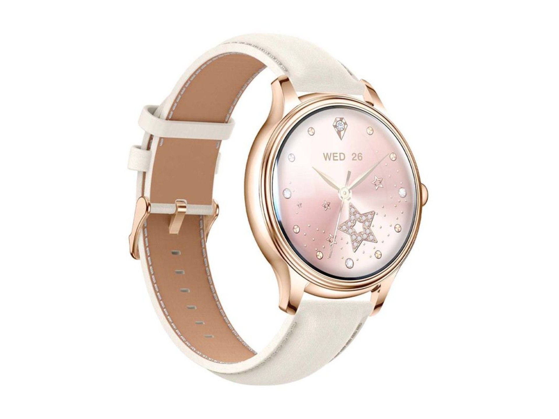 COLMI L28 Smart Watch (Gold + gold leather strap)