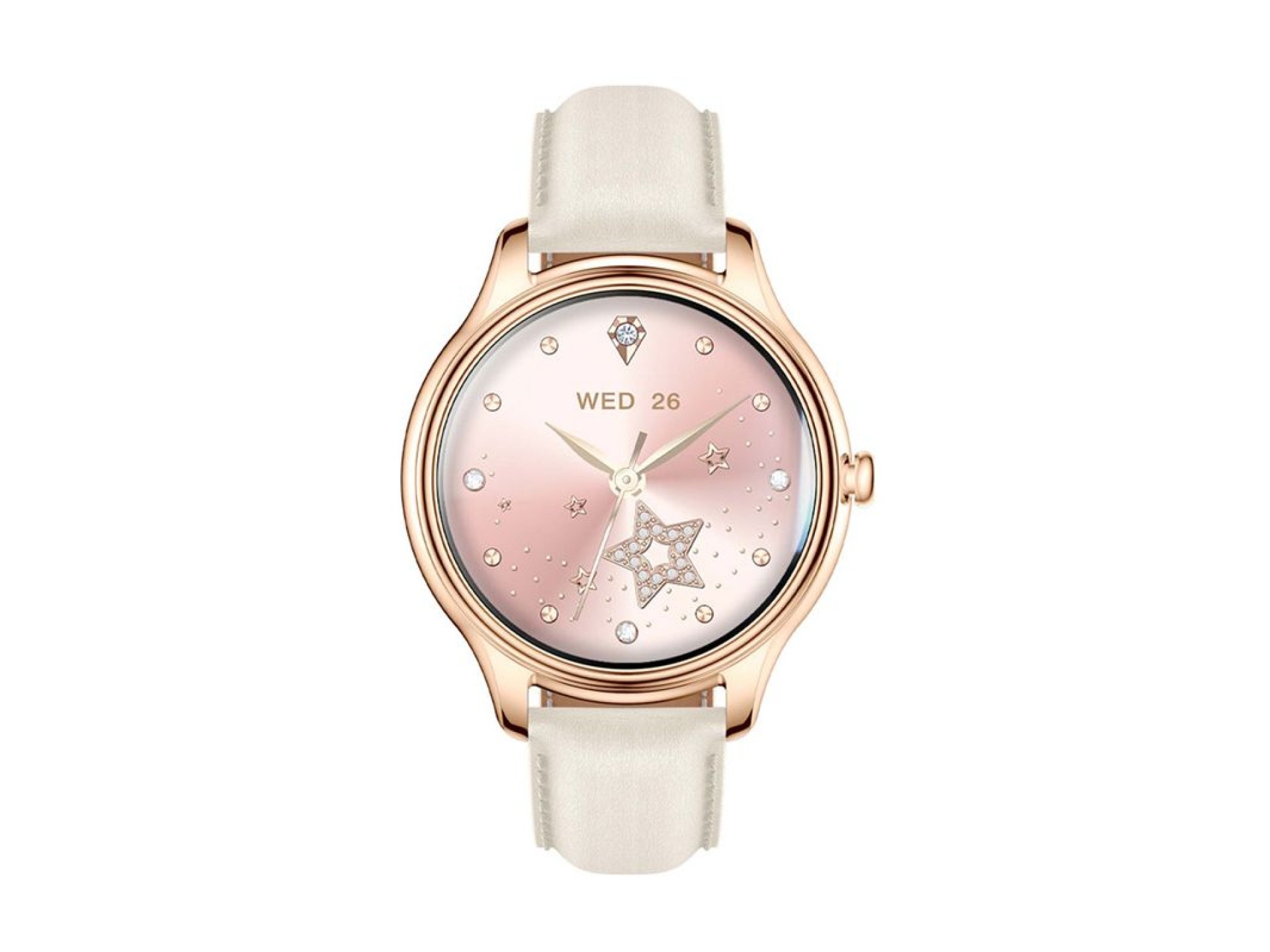 COLMI L28 Smart Watch (Gold + gold leather strap)