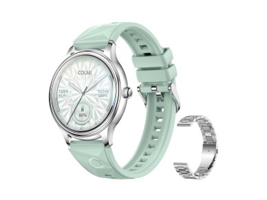 COLMI L28 Smart Watch (Silver-green + silver steel strap) COLMI L28 Smart Watch (Silver-green + silver steel strap)
