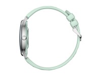 Rel�gio inteligente COLMI L28 (prateado-verde + pulseira de couro verde)