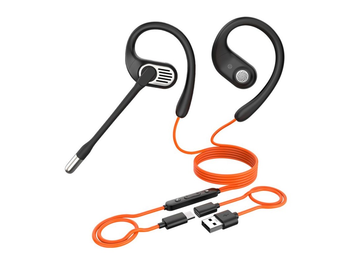 Fones de ouvido intra-auriculares com fio OpenRock Link 10 (preto)