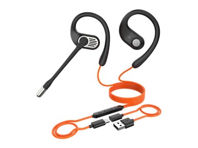 Fones de ouvido intra-auriculares com fio OpenRock Link 10 (preto)