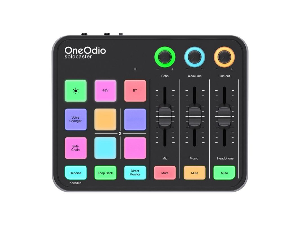 Mesa de Som e Placa de Som OneOdio Solocaster