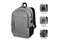 Subblim Urban Lock Backpack for Laptops up to 16" / USB Port / Anti-theft / Gray Subblim Urban Lock Backpack for Laptops up to 16" / USB Port / Anti-theft / Gray