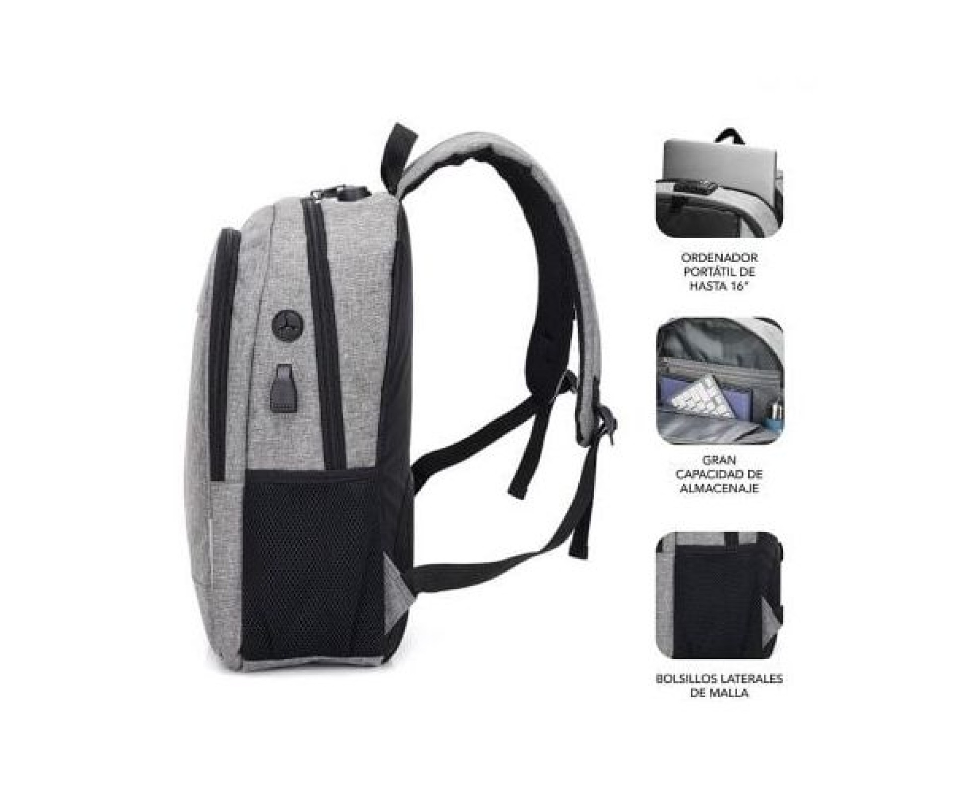 Subblim Urban Lock Backpack for Laptops up to 16