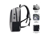 Subblim Urban Lock Backpack for Laptops up to 16" / USB Port / Anti-theft / Gray Subblim Urban Lock Backpack for Laptops up to 16" / USB Port / Anti-theft / Gray