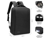 Mochila Subblim City Backpack para Portátiles hasta 15.6"/ Puerto USB/ Negra Mochila Subblim City Backpack para Portátiles hasta 15.6"/ Puerto USB/ Negra