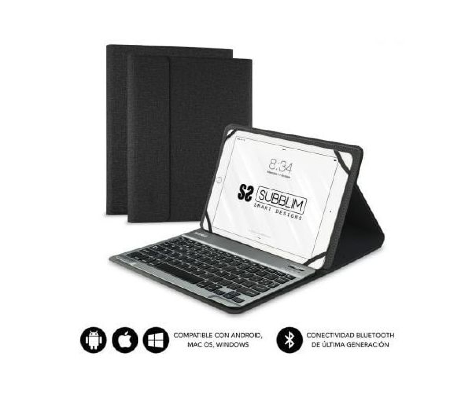 Capa para teclado Bluetooth Subblim Keytab Pro para tablets de 10,1