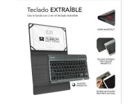 Capa para teclado Bluetooth Subblim Keytab Pro para tablets de 9,6" a 10,8" / Cinza Capa para teclado Bluetooth Subblim Keytab Pro para tablets de 9,6" a 10,8" / Cinza