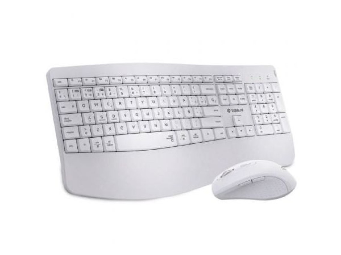 Conjunto de teclado e mouse sem fio Subblim Dual Office Prowave/Branco