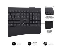 Teclado y Ratón Inalámbrico Subblim Combo Dual Office Prowave/ Negro Teclado y Ratón Inalámbrico Subblim Combo Dual Office Prowave/ Negro
