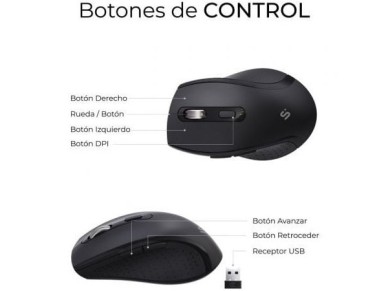 Teclado y Rat�n Inal�mbrico Subblim Combo Dual Office Prowave/ Negro