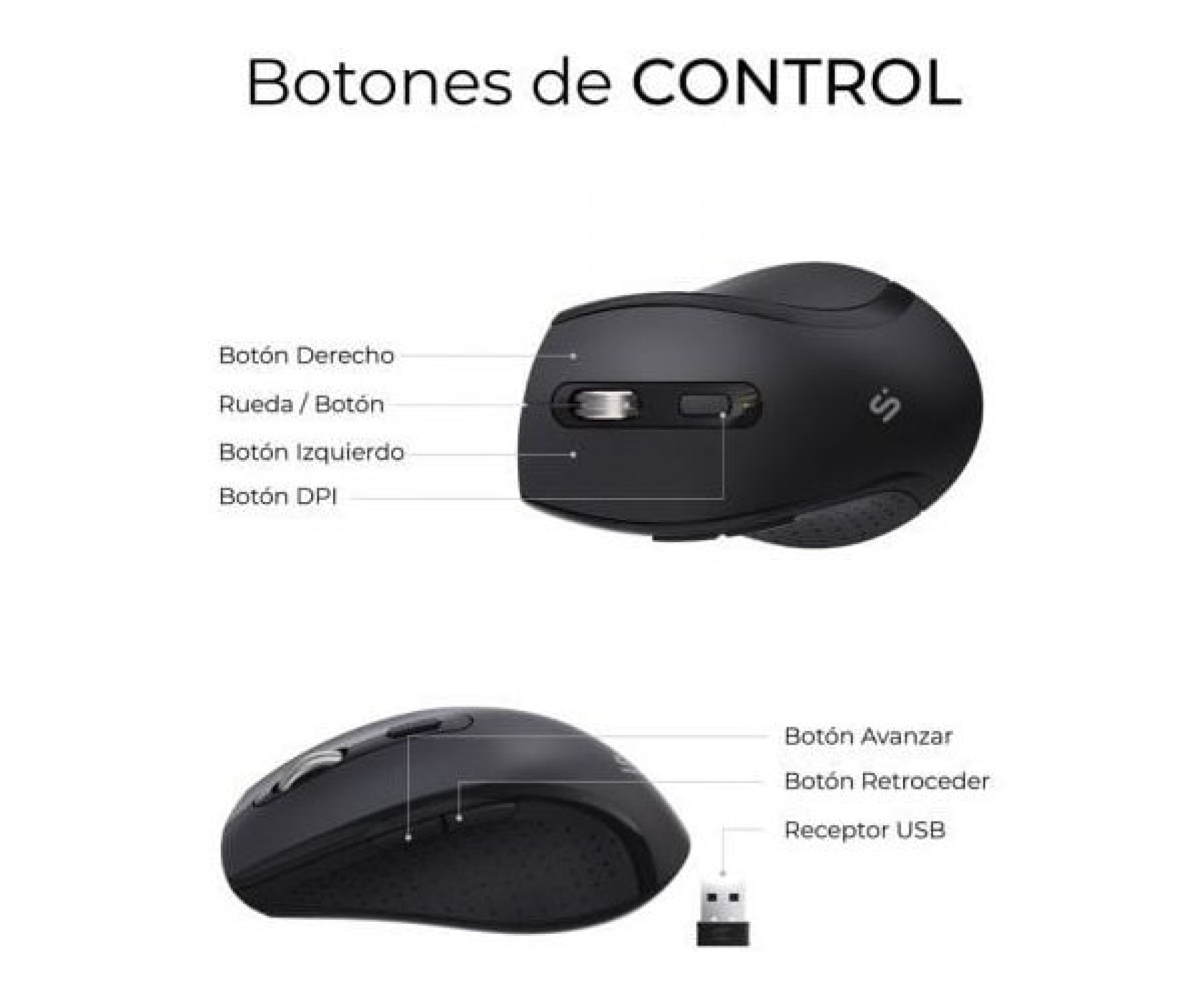 Teclado y Ratón Inalámbrico Subblim Combo Dual Office Prowave/ Negro