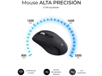 Teclado y Rat�n Inal�mbrico Subblim Combo Dual Office Prowave/ Negro