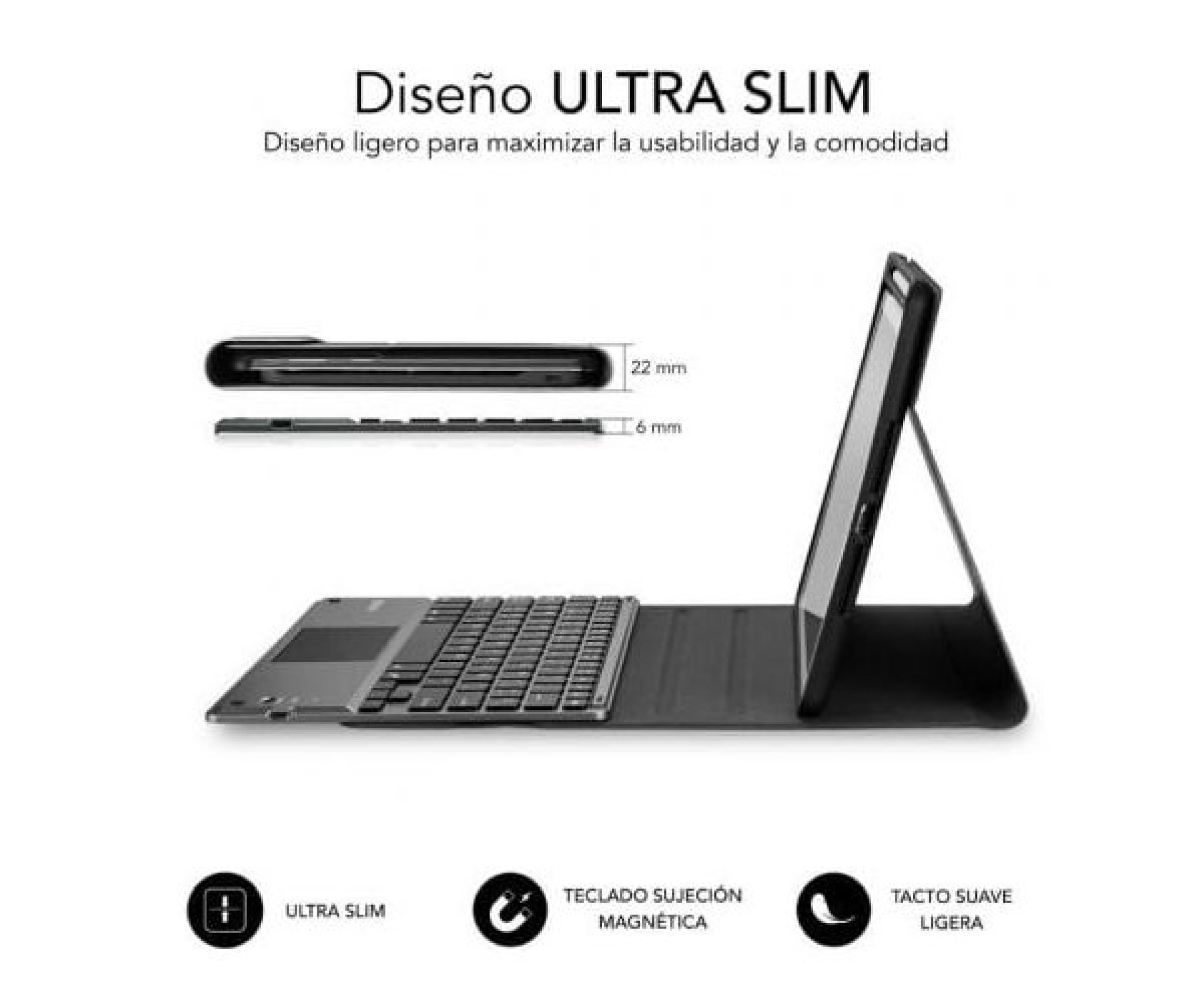 Funda con Teclado Subblim KeyTab Pro BT para Tablet iPad 10.9