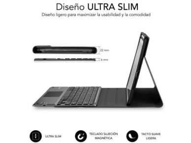 Funda con Teclado Subblim KeyTab Pro BT para Tablet iPad 10.9" 10a Gen/ Negra Funda con Teclado Subblim KeyTab Pro BT para Tablet iPad 10.9" 10a Gen/ Negra