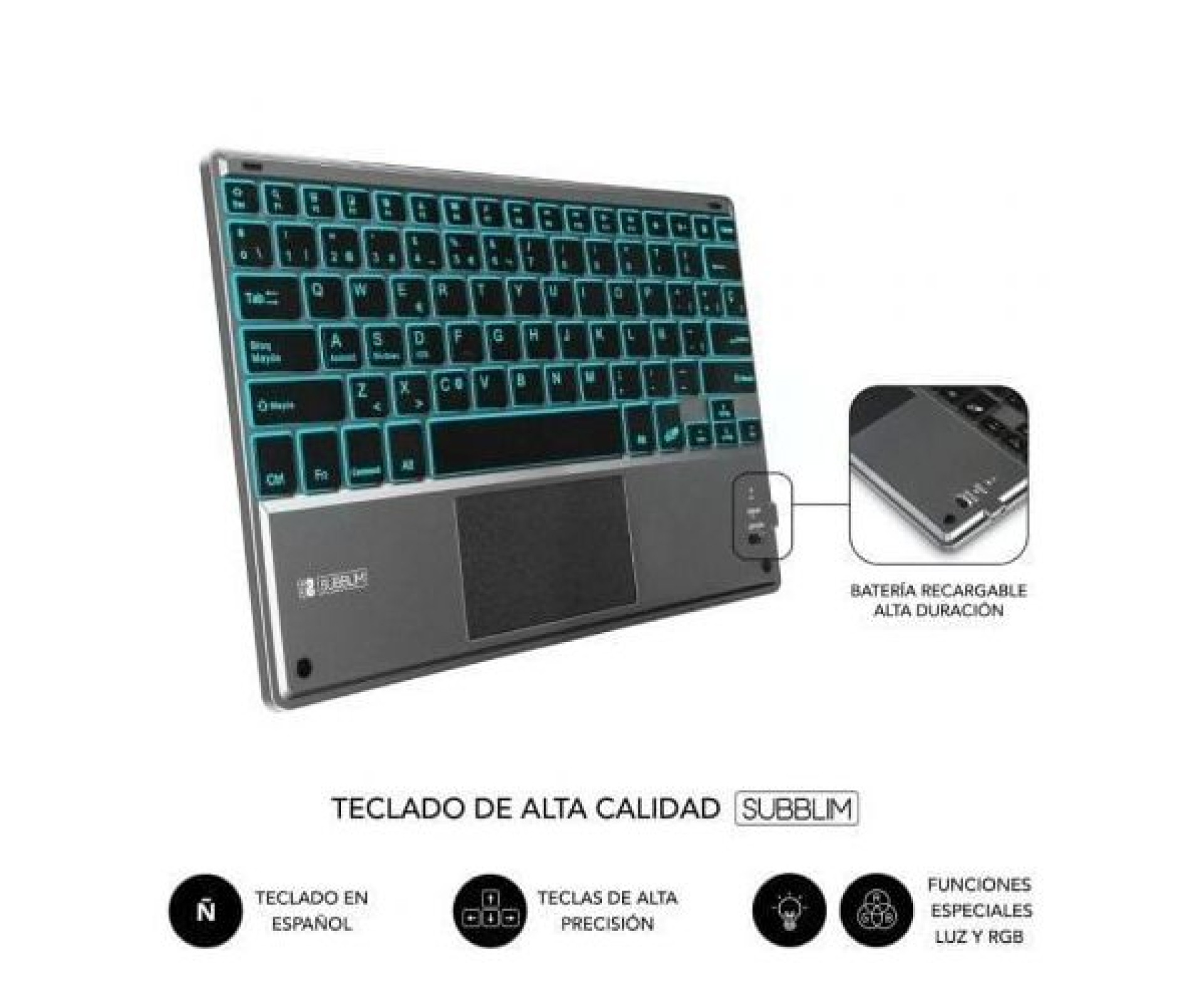 Funda con Teclado Subblim KeyTab Pro BT para Tablet iPad 10.9