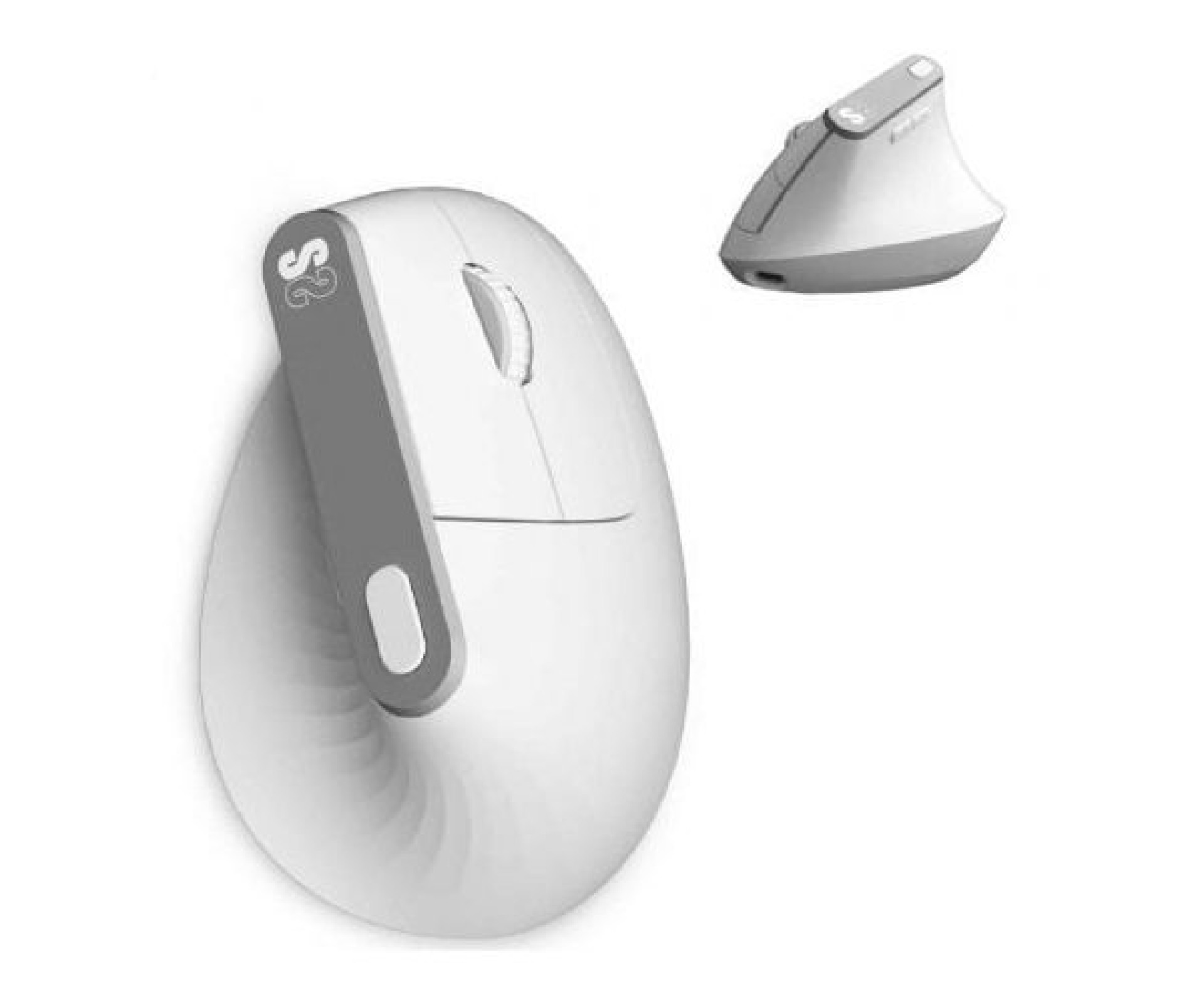 Subblim Nature Vertical Ergo Dual Battery Wireless Bluetooth Vertical Mouse / 2.4GHz / Rechargeable