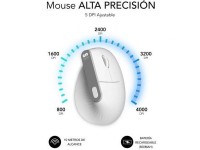 Subblim Nature Vertical Ergo Dual Battery Wireless Bluetooth Vertical Mouse / 2.4GHz / Rechargeable 